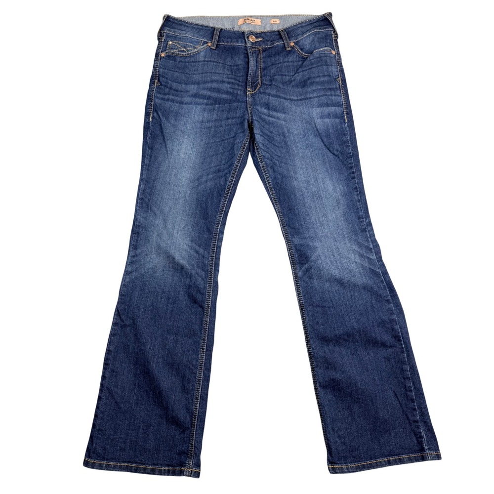 Ariat REAL Denim Perfect Rise Bootcut Jeans Rosa Dark Wash 33R 10027713